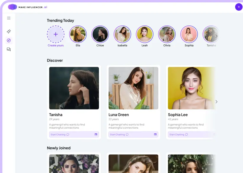 AI influencer builder